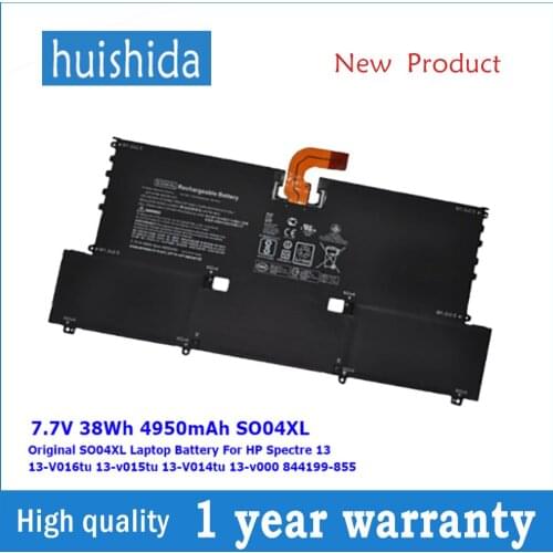 7,7 V 38Wh 4950mAh SO04XL new original laptop battery for HP Spectre 13 13-v015tu 13-V014tu 13-v016 844199-855 series
