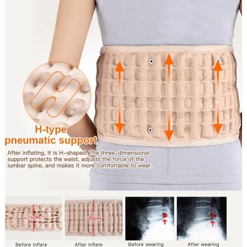 New Lumbar Spinal-Air Decompression Back Belt Air Traction Waist Protector Belt Pain Lower Lumbar Support Fit for 29-49 Inch