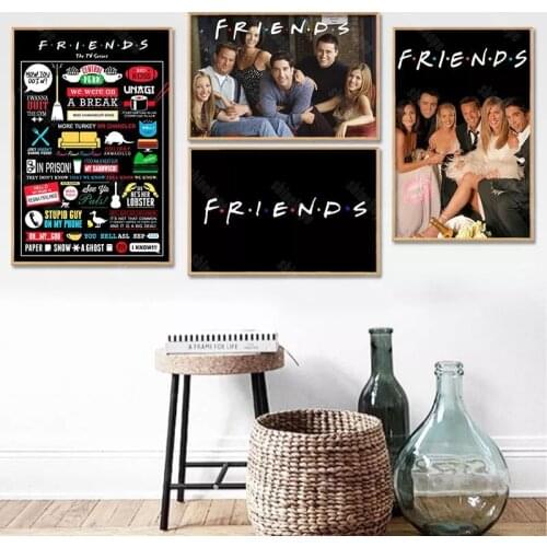 Custom Friends TV Show Poster Canvas Poster 30X45cm,40X60cm Art Home Decoration Cloth Fabric Wall Poster Print Silk Fabric