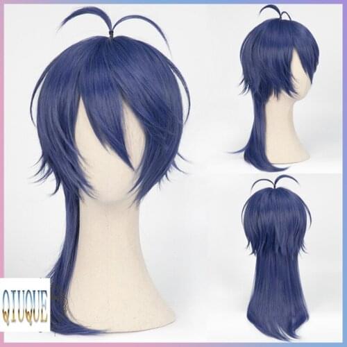 High Quality Anime Division Rap Battle Hypnosis MIC Dice Arisugawa Cosplay Wig + Track No. + Wig Cap