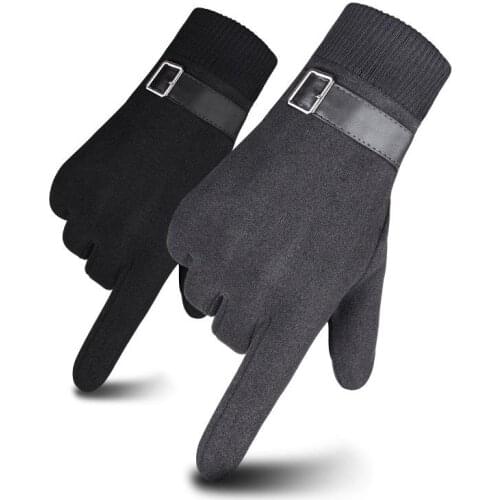 New Style Riding Gloves Men Winter Thick Touch Screen Windproof Warmth Outdoor Sports Plus Velvet De Velvet Ski Gloves
