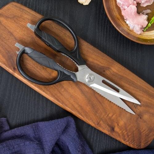 Removable Kitchen Scissors Cutter Cook Tool Multifunctional Poultry Kitchen Chicken Bone Scissor Shear Cut Bottle Opener