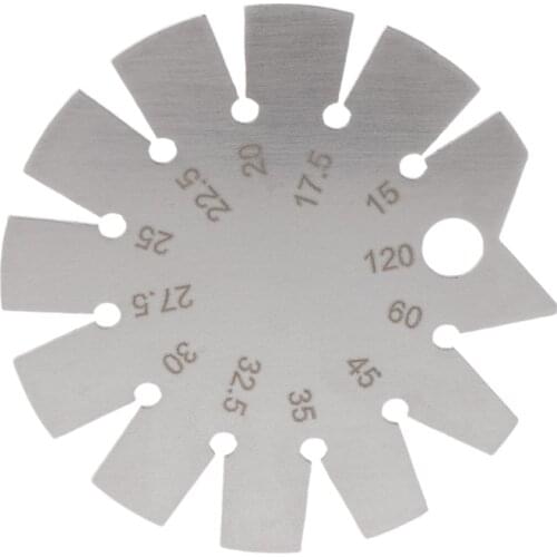 Stainless Steel Bevel Gauge Angle Protractor Range 15C-120C Gage Tools Diameter 70mm Angle Gauge for Woodworking Tools