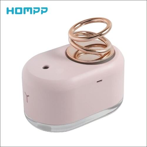 Air Humidifier Suspension Double Ring Humidifier Usb Mini Diffuser Small Car Aromatherapy Atomizer Usb 300ml Nano Atomization