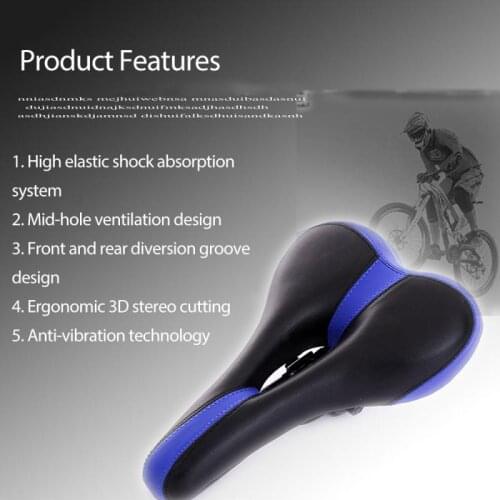 Bicycle Saddle Cushion Mountain Bike Road Hollow Breathable Comfortable Cycling Riding Equipment Saddle Bike Accessories
