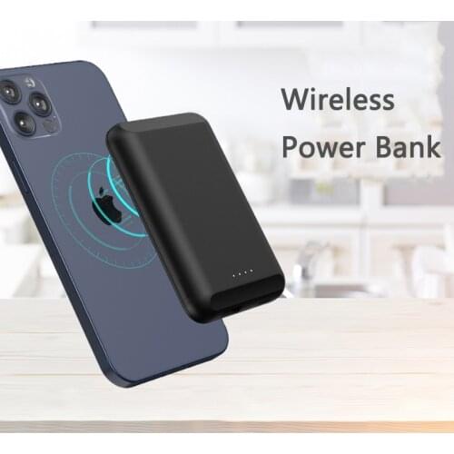 Power Bank 5000mAh Magnetic Qi Wireless Charger Portable Poverbank External Battery Powerbank for iPhone 12 mini 11 Samsung S20