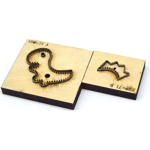 SMVAUON Cutting Die Customized Dinosaur Key Bag Ring DIY Keychain Pendant Japanese Steel Wood Cut Mould Leather Hand Punch Tool