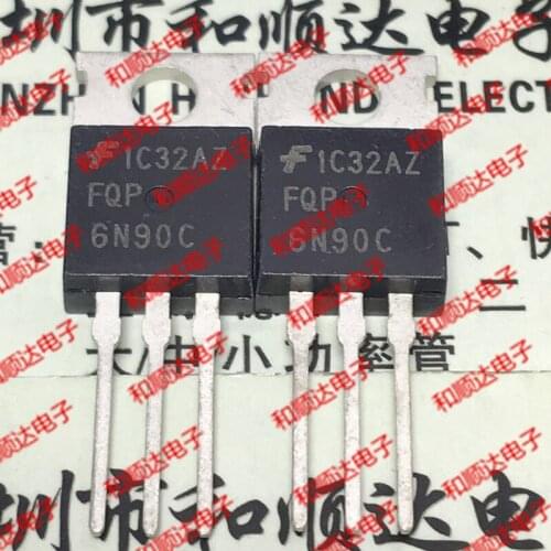 10pcs / lot FQP6N90C new stock TO-220 900V 6A