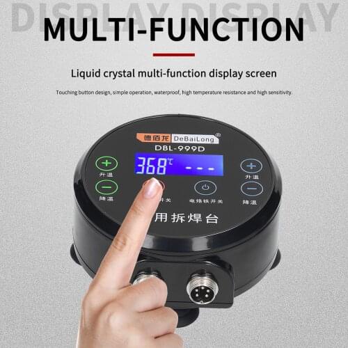 Dual Mode 999D 2 In 1 Hot Air Machine and Soldering Station Digital Display Touching Screen Welding Solder Iron Station