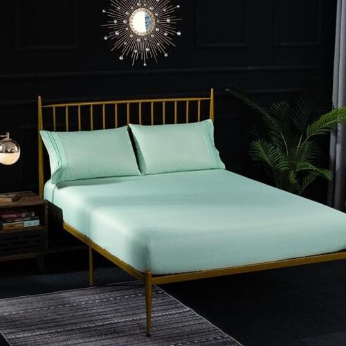 20 Fitted Sheet Mattress Cover Friendly Cotton Multi Size Sanding Bedding Linens Bed Sheets with Elastic Band