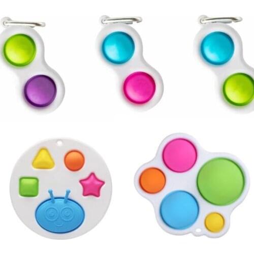 30pcs/lot Fidget Toy Small Fidget Toys Figet Toys Stress Relief For Kids Adults Early Educational Simple Dimple
