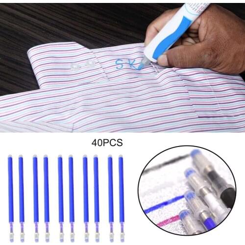 40pcs/set Home Tailors Drawing For Sewing Dress Making Heat Erasable Pen Refills Clothing Accessories DIY Marking Quilting