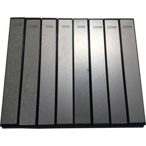 8Pcs Diamond Stone Bar Knife Sharpener Fixed Angle Sharpening Diamond Whetstone Kitchen Frinding Blade Sharpening