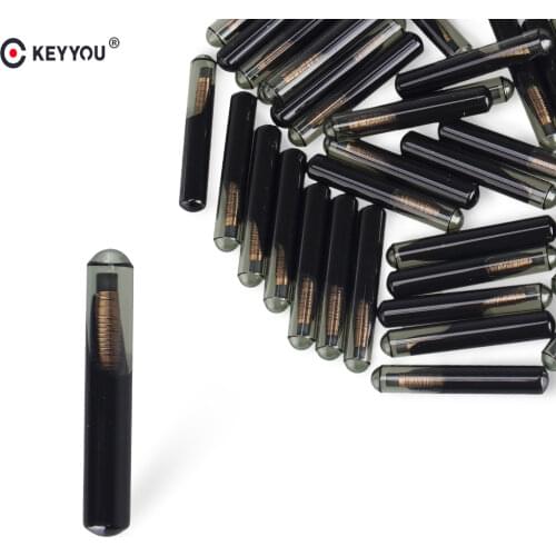 KEYYOU Car Key Glass Transponder ID60 ID 60 Chip For Ford Focus Mondeo Escort Fiesta Transit Fusion Carbon Glass Car Key Chip