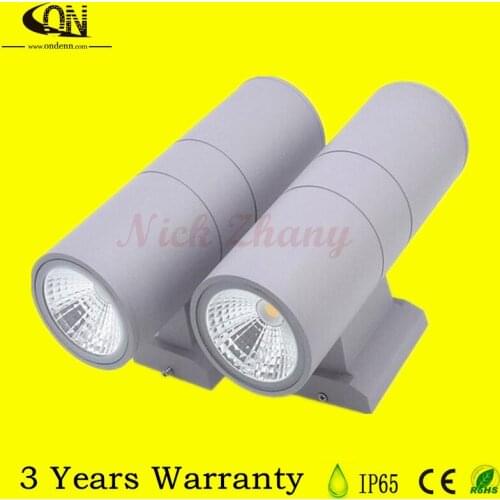 Free shipping Double 2*9W 2*15W 2*20W COB LED Outdoor Wall Light 18W 30W 40W Outdoor LED Wall Lamp outdoor waterproof IP65