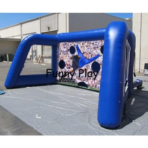Football goal Game Court/Cage,Giant Inflatable Soccer Goal Portable Football Goal Inflatable Soccer Kick Games