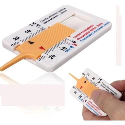 Plastic tread gauge 0-20mm vernier depth caliper tread pattern depth ruler portable tread gauge depth meter