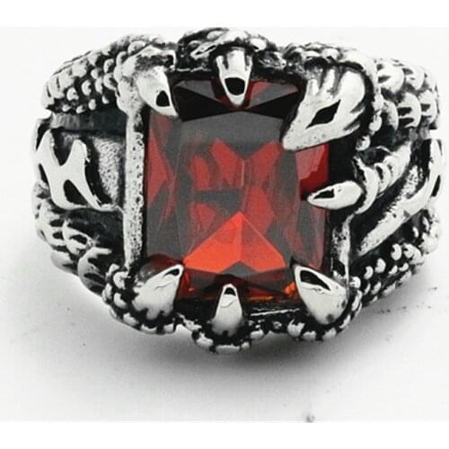 Size 8-18 Huge Cool Dragon Claw 316L Stainless Steel Cool Man Hot Selling Punk Ring
