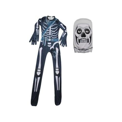 Halloween Fortress Night Party Stage Performance Costume game jumpsuit cs clothes skull trooper cosplay for kids children