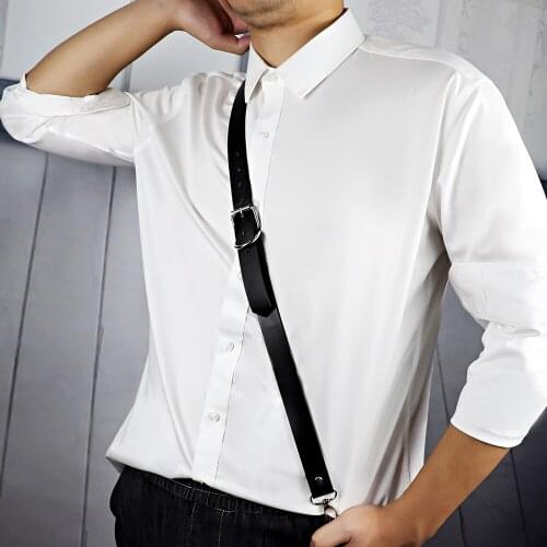 UYEE Promotion Leather Belt Men Strap Sexy Garter Body Bondage Men Punk Nightclub Restraints Harness Suspender Sword Belt LM-017