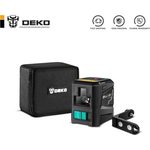DEKO Laser Level NEW Cross Lines Laser Self-Leveling Horizontal&Vertical with Magnetic Bracket 650nm/520nm--DKLL02PR/DKLL02PG