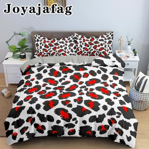 Trendy Leopard Print Design Duvet Cover With Pillowcase Psychedelic Luxury Bedding Set For Adult Festival Gifts Bedroom Decor