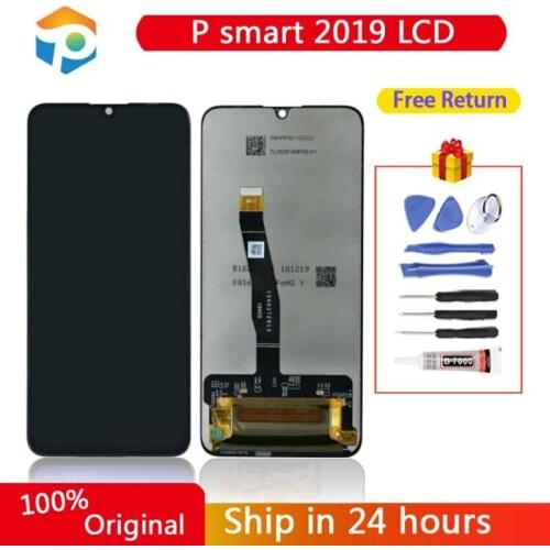 Original Tested AAA+++ 6.21'' 10 Touch Display with Frame for Huawei P Smart 2019 LCD Touch Screen Digitizer Assembly POT-LX1