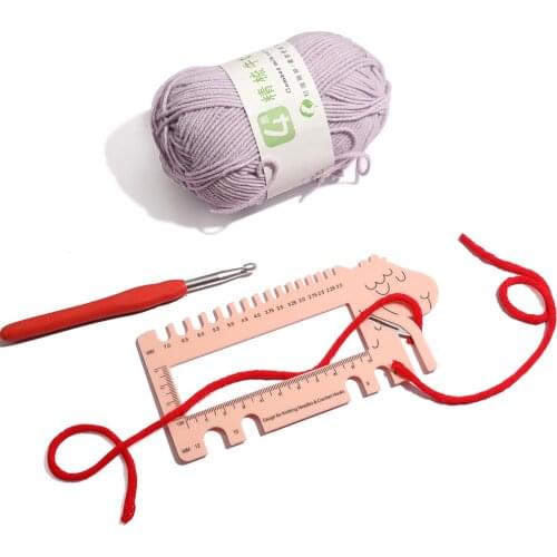 Sheep Head Gauge Measure Rule Knitting Needle Gauge Tool Accessory Stitch Gauge For Crochet Hooks DIY Craft Accessories