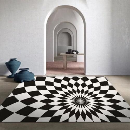 Psychedelic Vortex Carpet Square Anti-Skid Area Floor Mat 3D Rug Non-slip Mat Dining Room Living Room Soft Bedroom Carpet 01