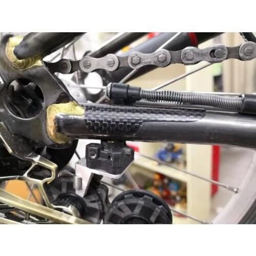 Folding bicycle carbon fiber chain protector for brompton rear fork protection sticker
