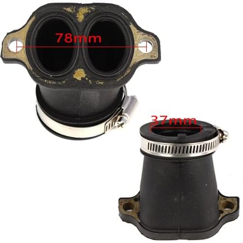 Motorcycle Intake Manifold Joint Rubber Boot Carburetor Interface Adapter For Polaris Sportsman 700 4X4 2002 2003 2004 2005 2006