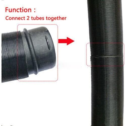 Parts Duct Joiner Connector Pipe Plastic Tool 1 Pcs 75mm Accessories Black