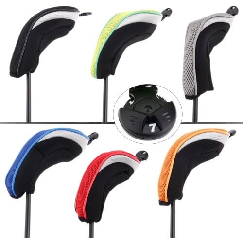 SURIEEN 3 Pcs/Set Golf Club Head Cover Golf hybrid club Headcovers Professional Golf Head Covers Protect Set 6 Colors Choose