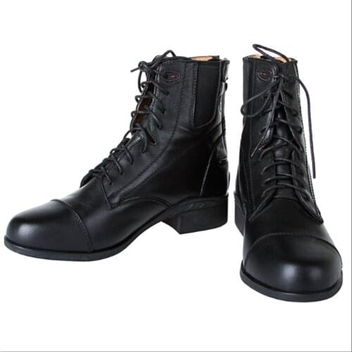 Cavassion High Quality Equestrain Riding Boots for Knight with front-rope and back-zipper