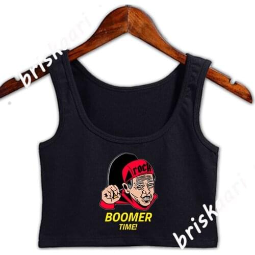 Funny Old Boomer Crop Top For Girl Spring Letter Plus Size 5xl Fitness Crop Top Custom Female Female Vest
