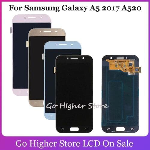 TFT For Samsung Galaxy A5 2017 A520 LCD SM-A520F A520F LCD Display Digitizer Touch Screen Assembly Tools