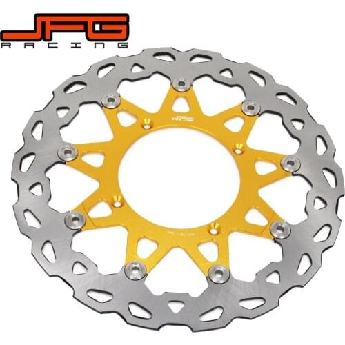 Gold Motorcycle Front Floating Brake Discs For SUZUKI RMZ250 2007-2015 RMZ450 2005-2015 RMX450 10-12 RMZ 250 450 RMX