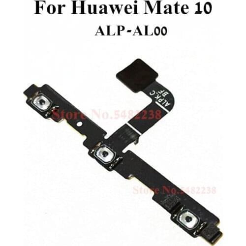 10Pcs Original Power ON OFF Volume Side Buttons Flex cable For Huawei Mate 10 MATE10 ALP-AL00 Power Switch Side Key connector