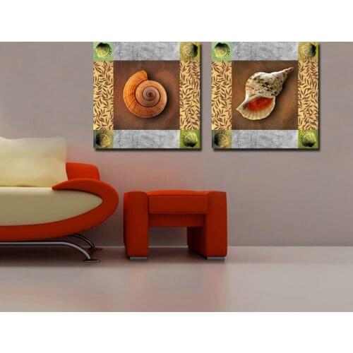 2 Panel Modern Printed Animal Painting Cuadros Decoracion The snail Painting Wall Pictures For Living Room No Frame
