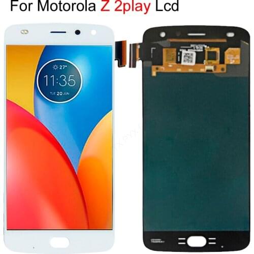 2Pcs /lot For Motorola Moto Z2 Play XT1710-01/07/08/10 5.5 inch AMOLED LCD Display Touch Screen Digitizer 1920*1080 assembly