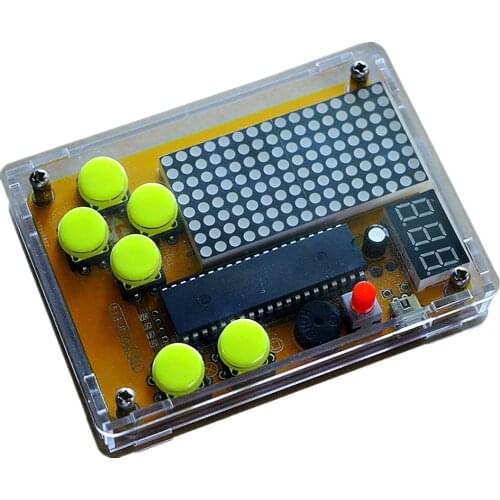 51 MCU game machine electronic DIY kit New upgrade five games Welding training No welding