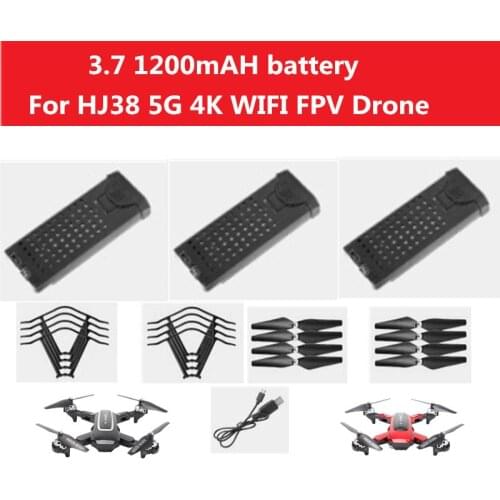 HJ38 GPS 4K WIFI FPV RC Drone battery Spare Part 3.7V 1200mAh battery for HJ38 WIFI FPV RC Drone Battery hj38 battery