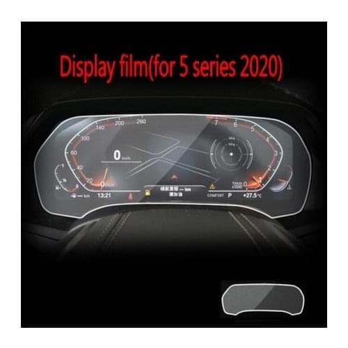 Car Styling GPS Navigation Screen Glass Film Dashboard TPU Display Film Accessory for BMW 5Series G30 G31 G38 2018-2020