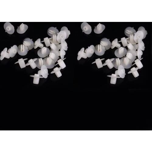 Beler 50Pcs 71144SR3A00 Nylon Bumper Grommet Nut Clip Retainer Fit for Honda Civic Accord CR-V Acura