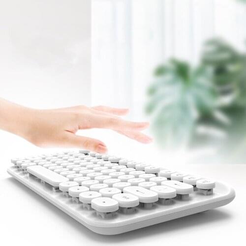 Wireless 88 Keys Mini Keyboard 2.4G USB Receiver Connection Keyboard Computer Notebook Desktop Home Office