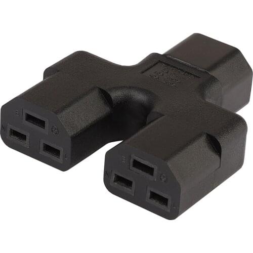 C14 TO C21,IEC 320 C14 Male to Dual 2*C21 Female Power Adapter, Power Adapter, UPS PDU Power Adapter