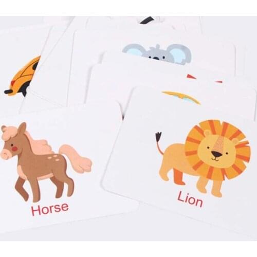 Wooden Magnetic Letters Numbers Toys Fridge Magnets Alphabet Word Cards Spelling Q6PD