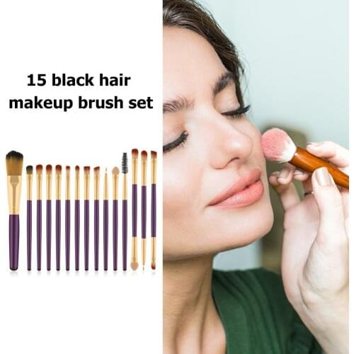 Classic Pro Wood Handle Makeup Brushes Kits 15pcs/Set High-quality Eyeshdow Face Eyes Cosmetic Pens Tools Makeup Accessories