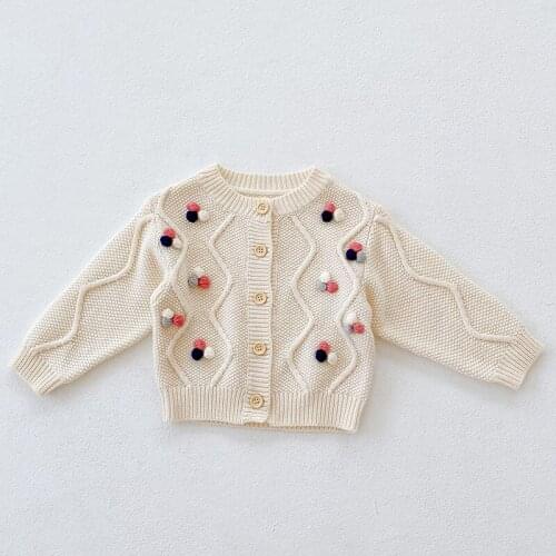 Baby Girls Cardigan Sweater Autumn CottonTop Baby Children Clothing Toddler Girls Knitted Cardigan Sweater Kid Autumn Clothes