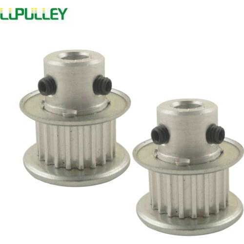 LUPULLEY 2PCS 3M 20T Timing Pulley 11mm Belt Width 4/5/6/6.35/7/8/10/412mm Bore Aluminum Alloy Timing Belt Pulley CNC
